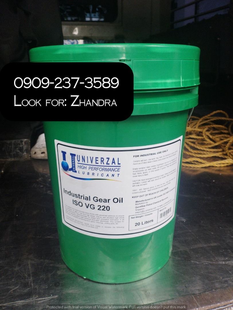 INDUSTRIAL GEAR OIL ISO VG 220, Commercial & Industrial, Construction ...