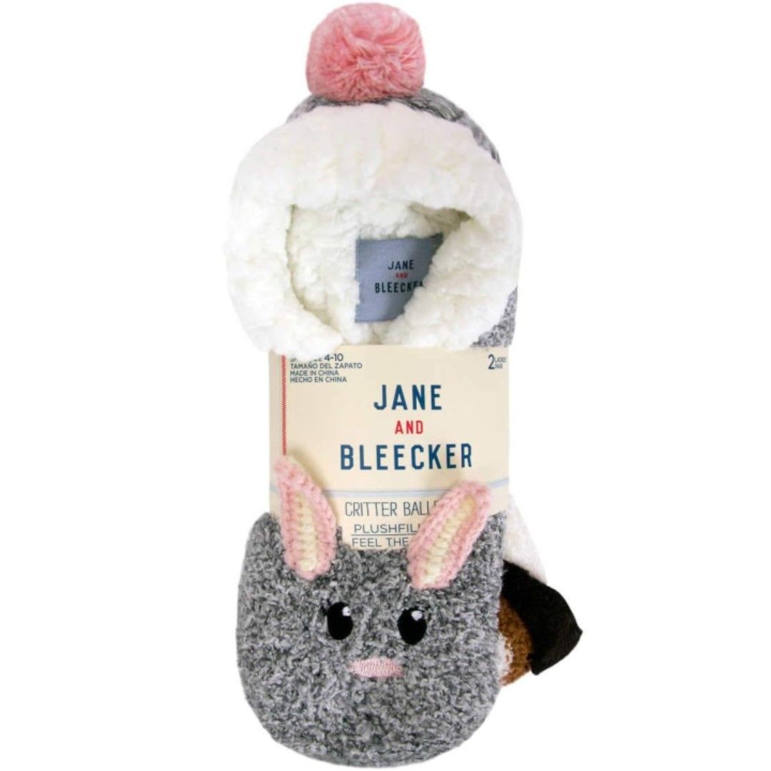 Jane and Bleecker 女用小動物居家保暖襪2雙入, 她的時尚, 內衣褲、小