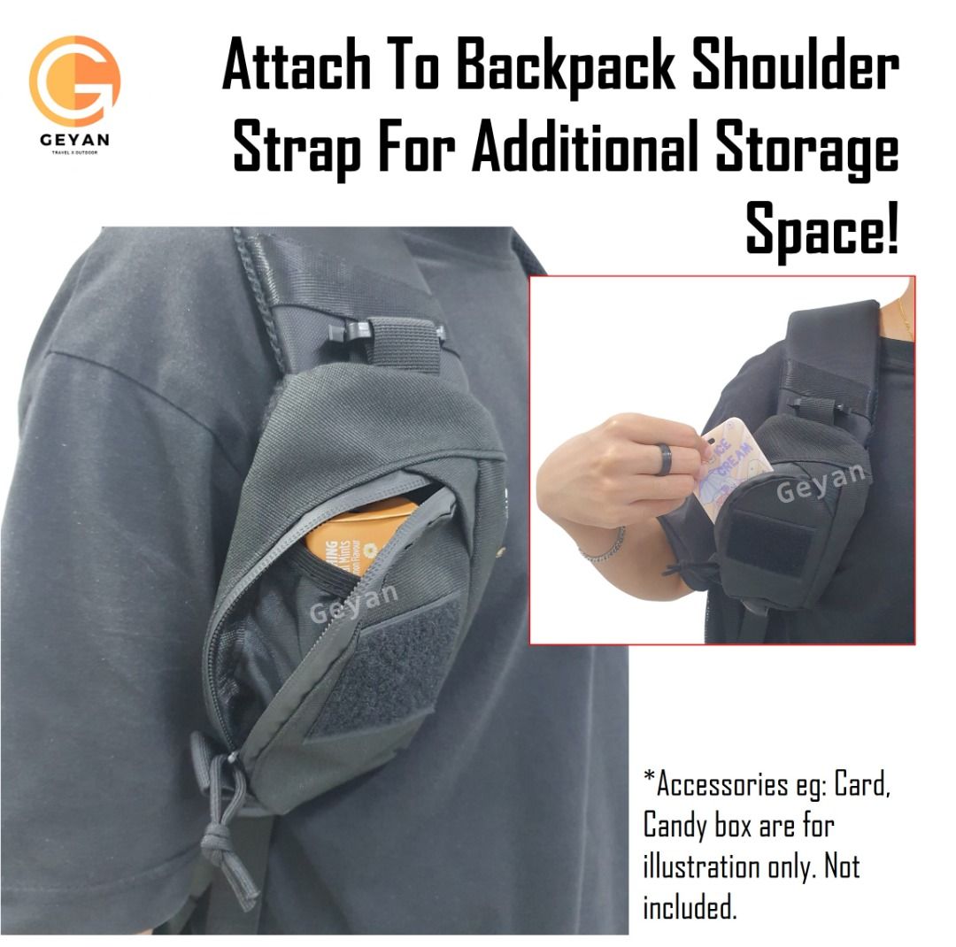 3-1PCS Portable Multifunctional Canvas Fishing Shoulder Bag Pack