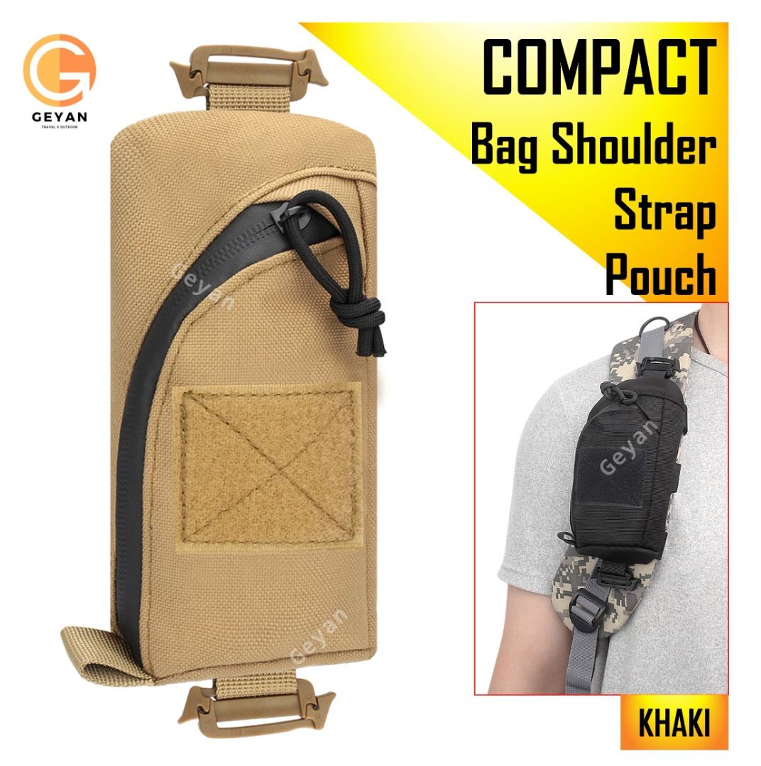 3-1PCS Portable Multifunctional Canvas Fishing Shoulder Bag Pack
