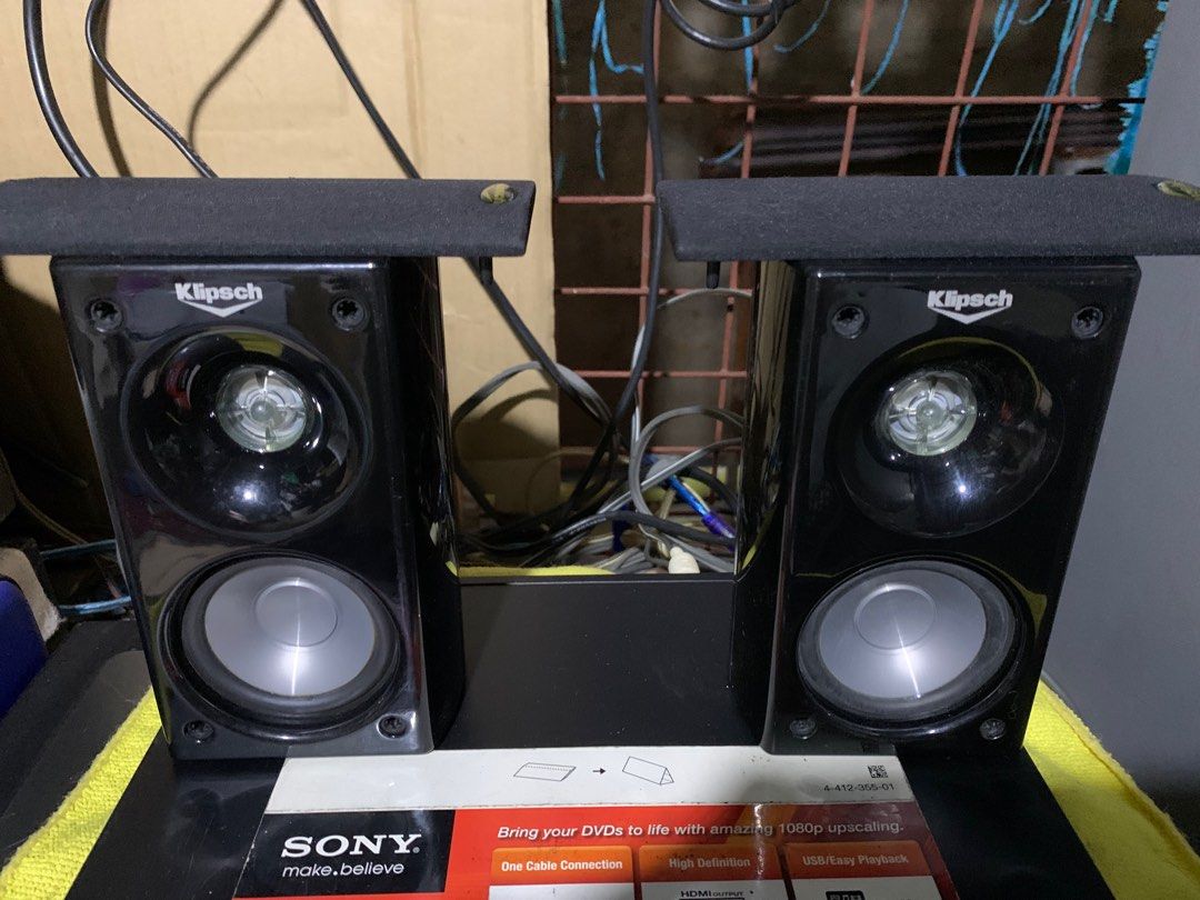KLIPSCH HD500 SATELLITE SPEAKERS 100 WATTS 8 OHMS IMPEDANCE RATING