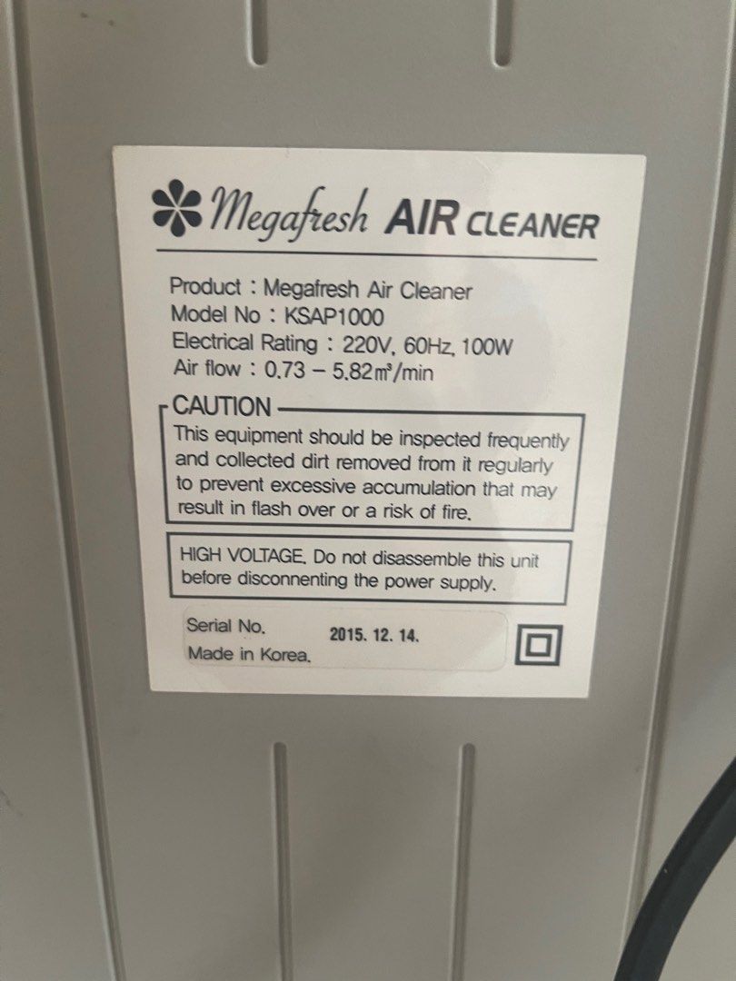 Megafresh hotsell air purifier