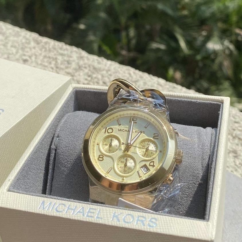 Michael Kors Link Watch Faux Tortoise Women s Watch MK 4222 4269 Luxury Watches on Carousell