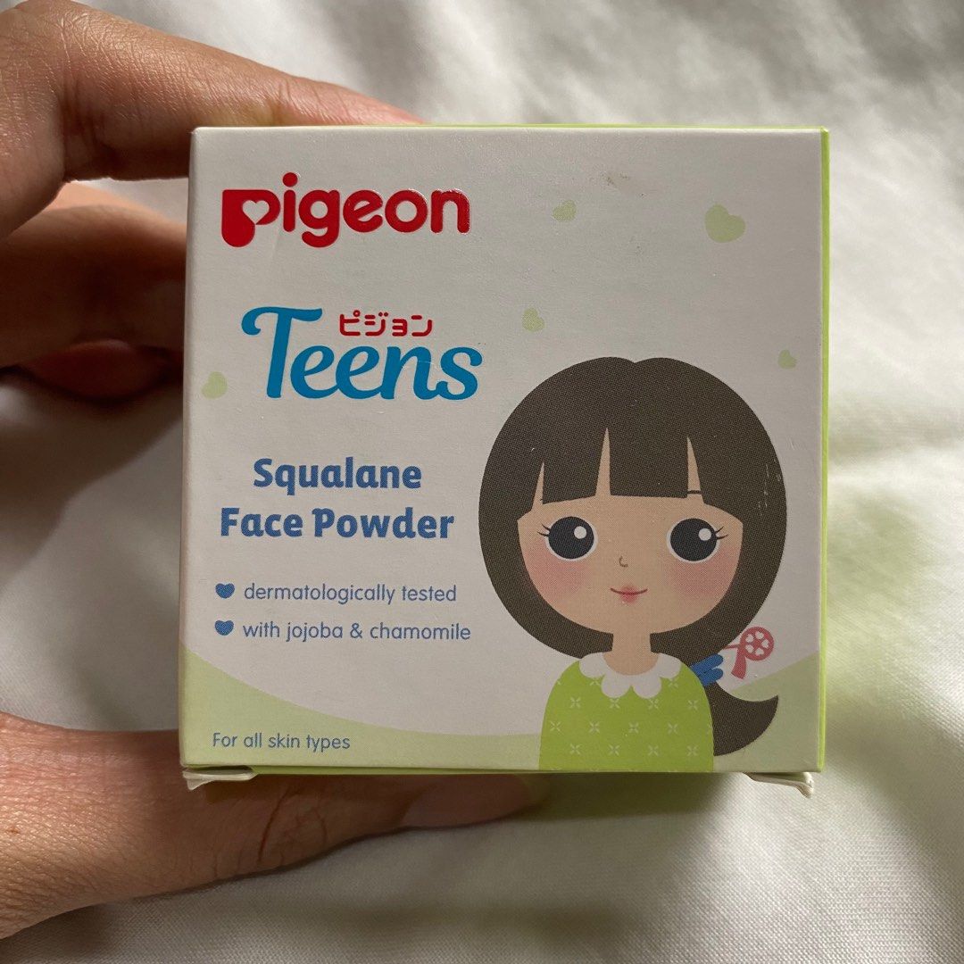 [NEW] PIGEON Face Powder Bedak Tabur Kulit Berjerawat Squalane (Hijau