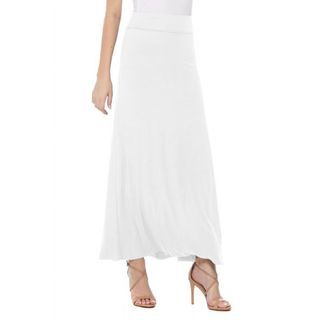 New York and Company White Maxi Skirt