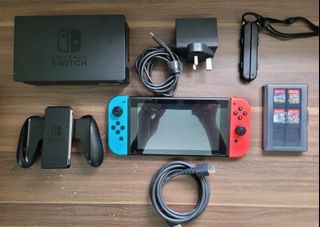 Nintendo Switch v2 (Accessories and 4 Physical Games included)