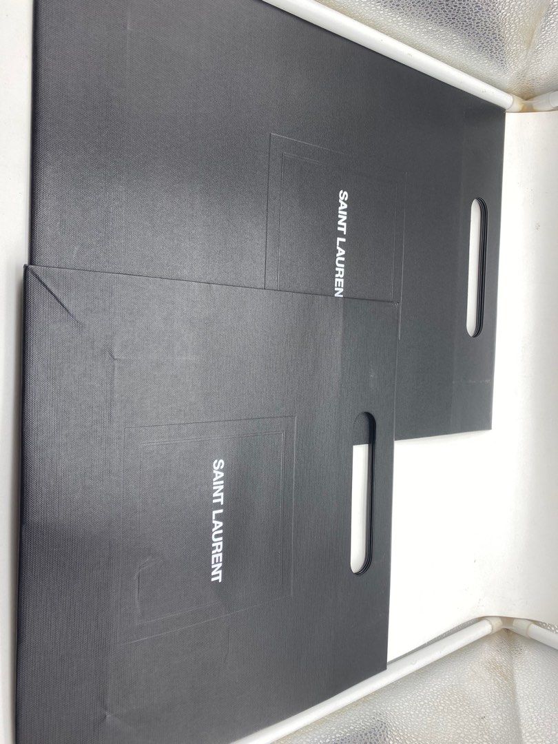 ORIG YSL PAPERBAGS (Category: Luxury Accessories) located in Bacolod City. Submitted by chuchaystuffs (Listing ID 1292892476, Image 1). Description: Perfect for ur apparel gifts bundle price for 2 na.