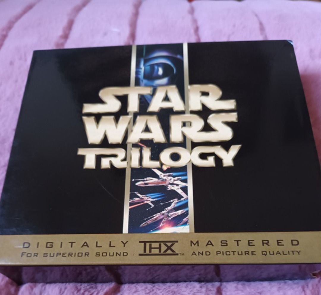 Original Authentic Star Wars Trilogy VCD Preloved (Category: CDs & DVDs) located in Porac. Submitted by trendandthrifthub (Listing ID 1292887307, Image 2). Description: Star Wars Trilogy VCD Preloved, Original/Authentic Rare, collectible Movie Title: Star Wars 4: A New Hope Star Wars 5: The Empire Strikes Back Star Wars 6: Return of the Jedi No reservations, no COD. First-to-pay basis only. All Items are ON-HAND MOP: GCash, Metrobank Location: Pa