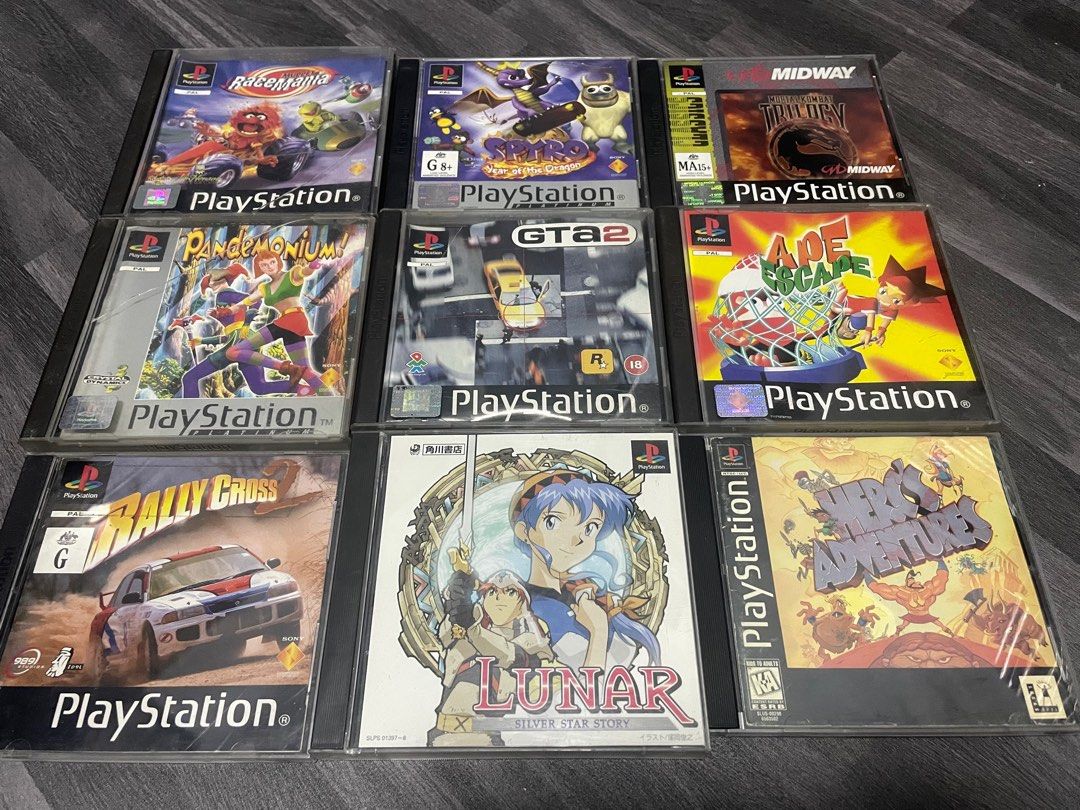 Original PS1 Games Video Gaming Video Games PlayStation on
