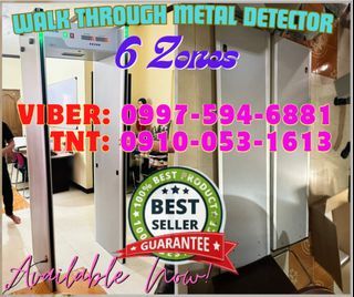 Pick Up or Deliver Walk Through Metal Detector 6 Zones