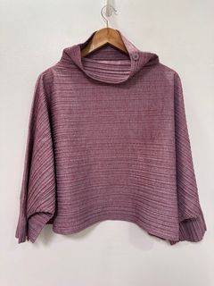 PLEATS PLEASE BY ISSEY MIYAKE | Herringbone Horizontal Pleats Sweater