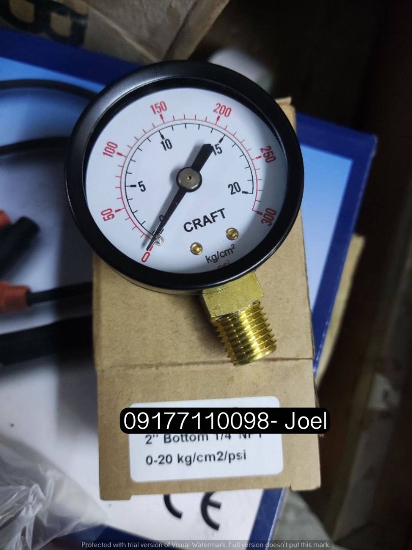 Pressure Gauge (Category: Construction Tools & Equipment) located in Manila. Submitted by joeyroque09 (Listing ID 1292819007, Image 3). Description: Item: Pressure Gauge Specs: 145 PSI 2" .