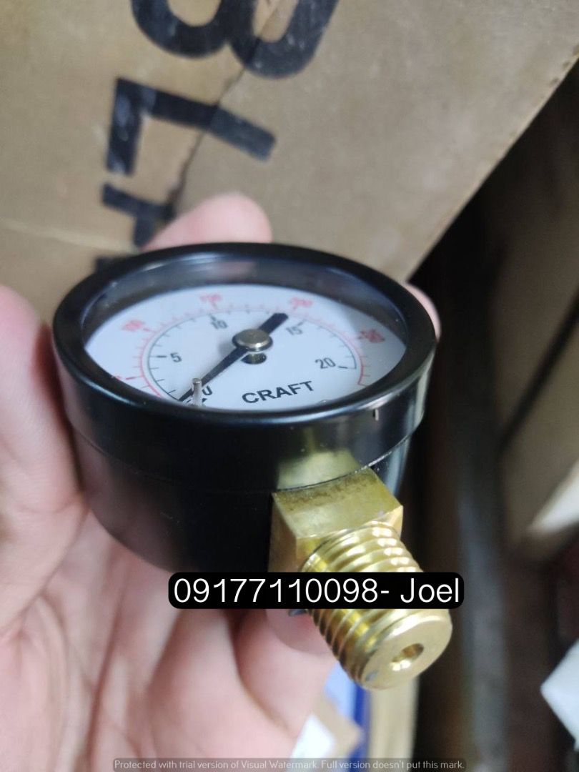 Pressure Gauge (Category: Construction Tools & Equipment) located in Manila. Submitted by joeyroque09 (Listing ID 1292819007, Image 2). Description: Item: Pressure Gauge Specs: 145 PSI 2" .