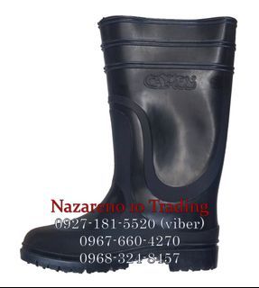 rain boots camel black