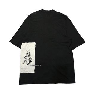 Rick Owens "I'm praying to the aliens" patch level tee
