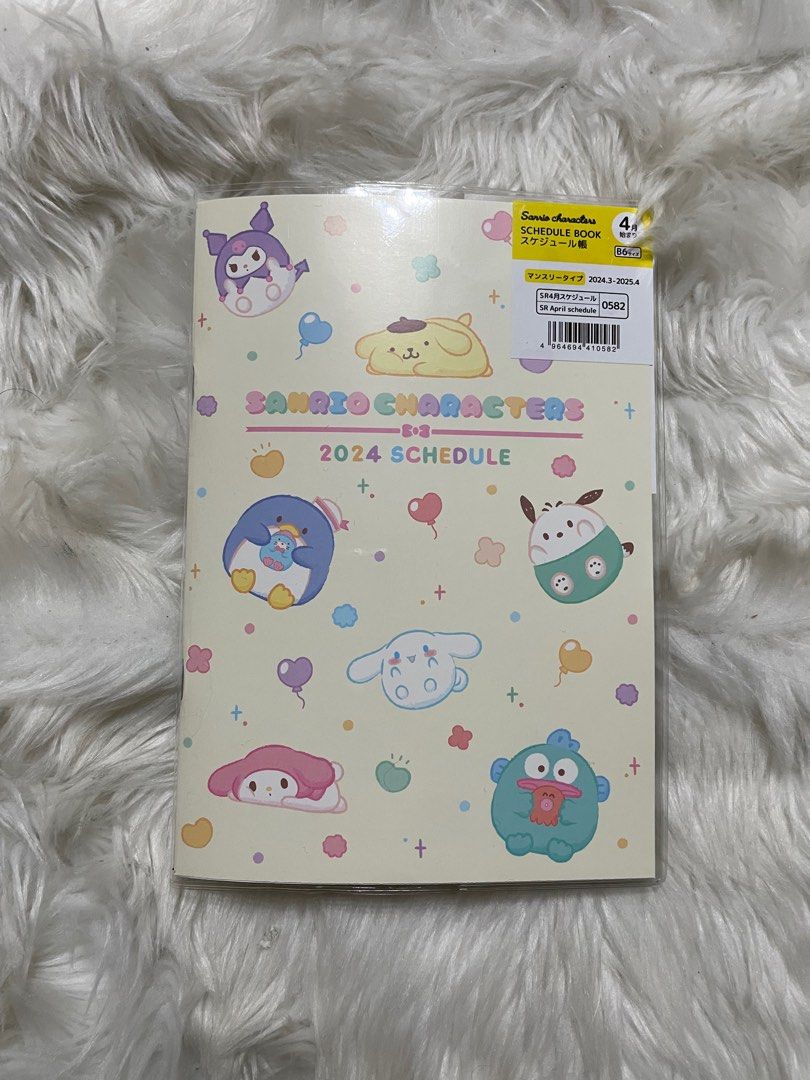 Sanrio Characters Schedule book March 2024April 2025, Hobbies & Toys
