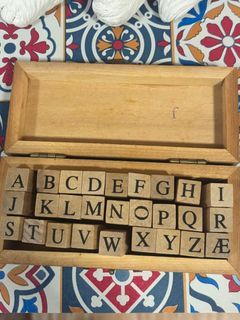 Stamp Alphabet uppercase letters