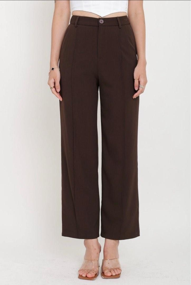 Pablo Pintuck Pants (Chocolate Brown) Supergurl, Women's Fashion, Bottoms,  Other Bottoms on Carousell