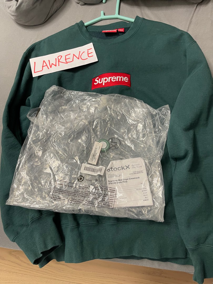 Supreme Box Logo Crewneck Dark Pine XLスウェット - スウェット