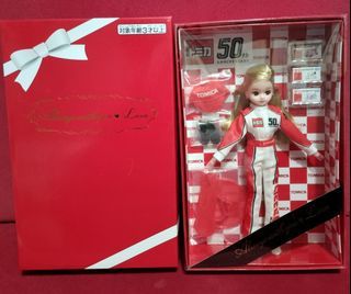 Takara Tomy Tomica 50th anniversary Licca doll in racing costume limited edition
