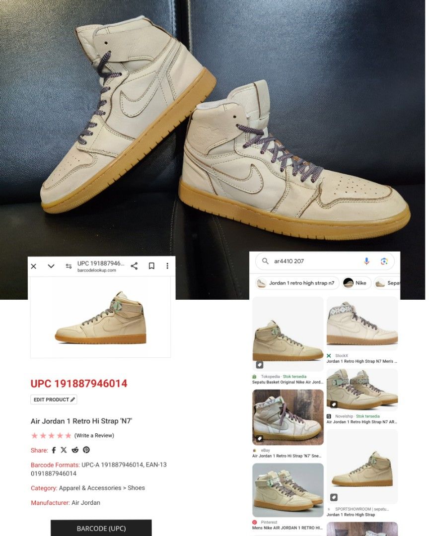 Jordan 1 high strap n7 top