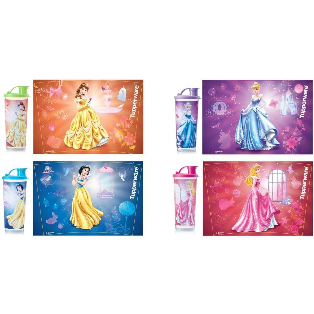 Tupperware Princess Tupperware Disney Princess Tumbler 470ml, Furniture & Home Living ...