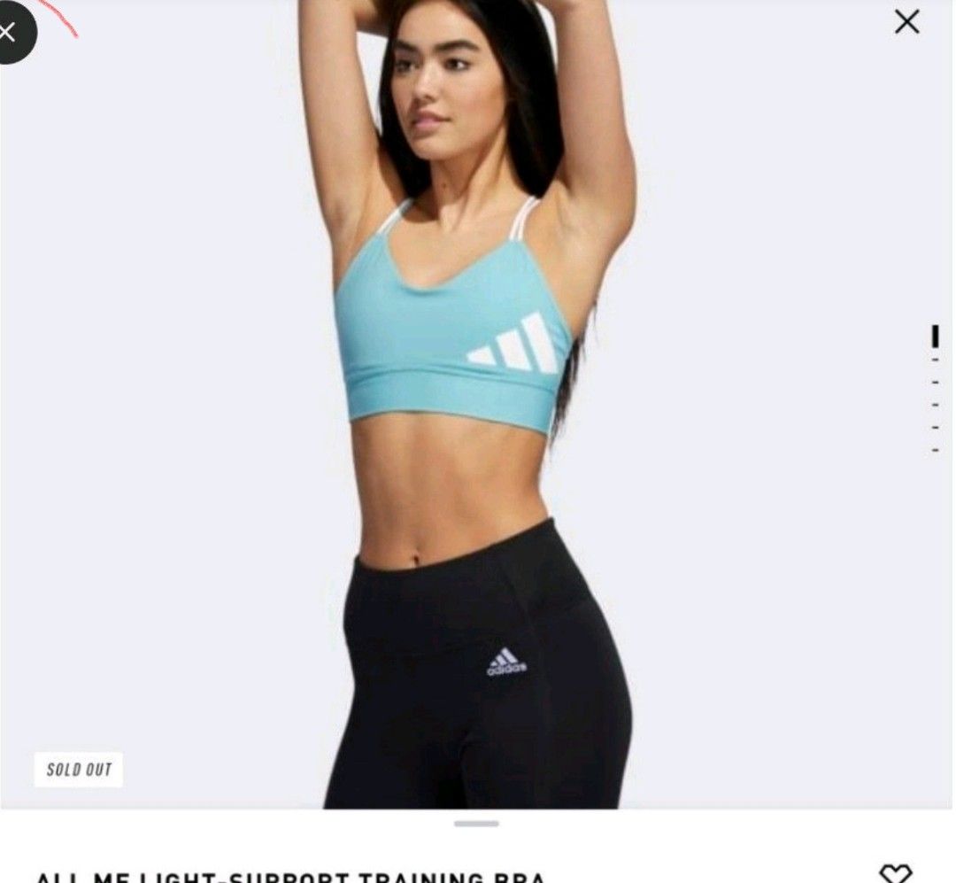 Adidas sport bra size S, Women's Fashion, Activewear on Carousell