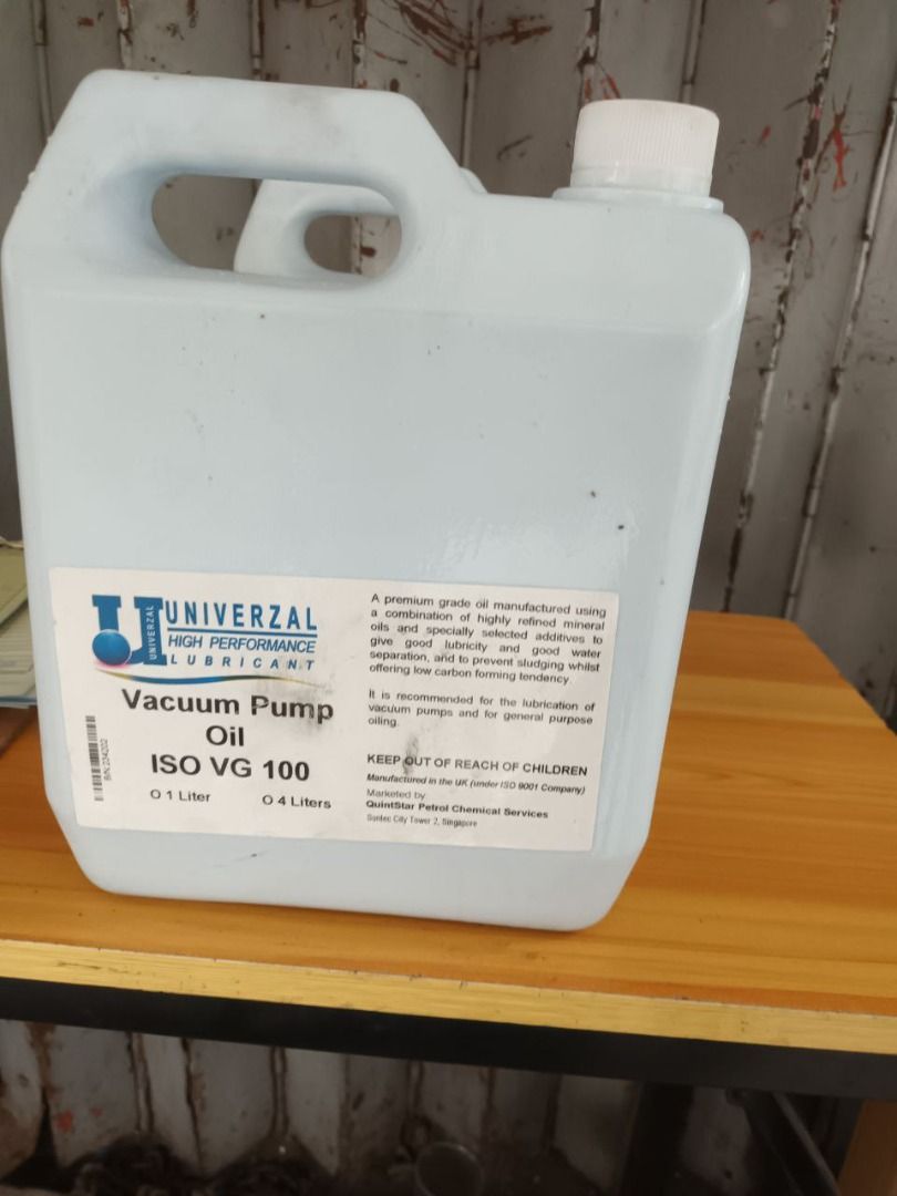 VACUUM PUMP OIL ISO VG 100, Commercial & Industrial, Industrial ...