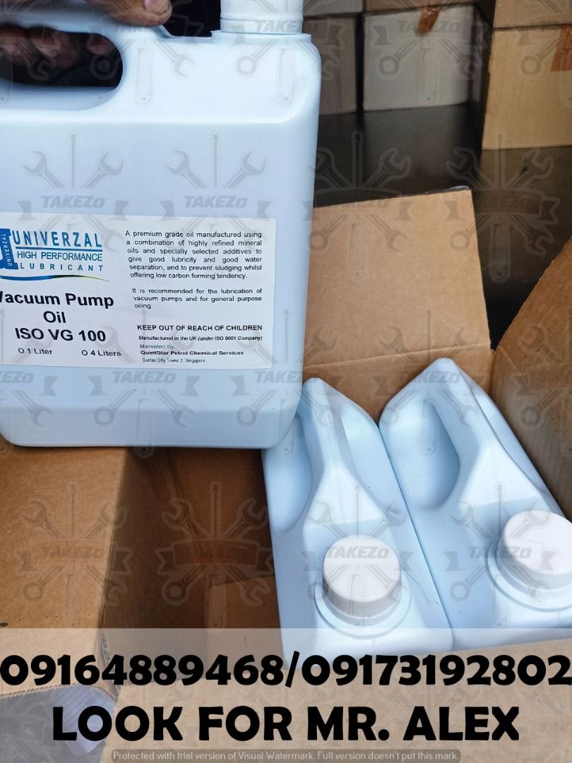 VACUUM PUMP OIL ISO VG 100, Commercial & Industrial, Construction ...