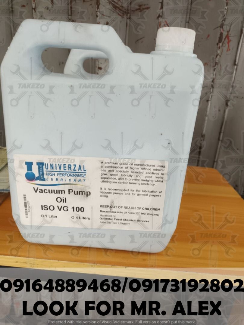 VACUUM PUMP OIL ISO VG 100, Commercial & Industrial, Construction ...