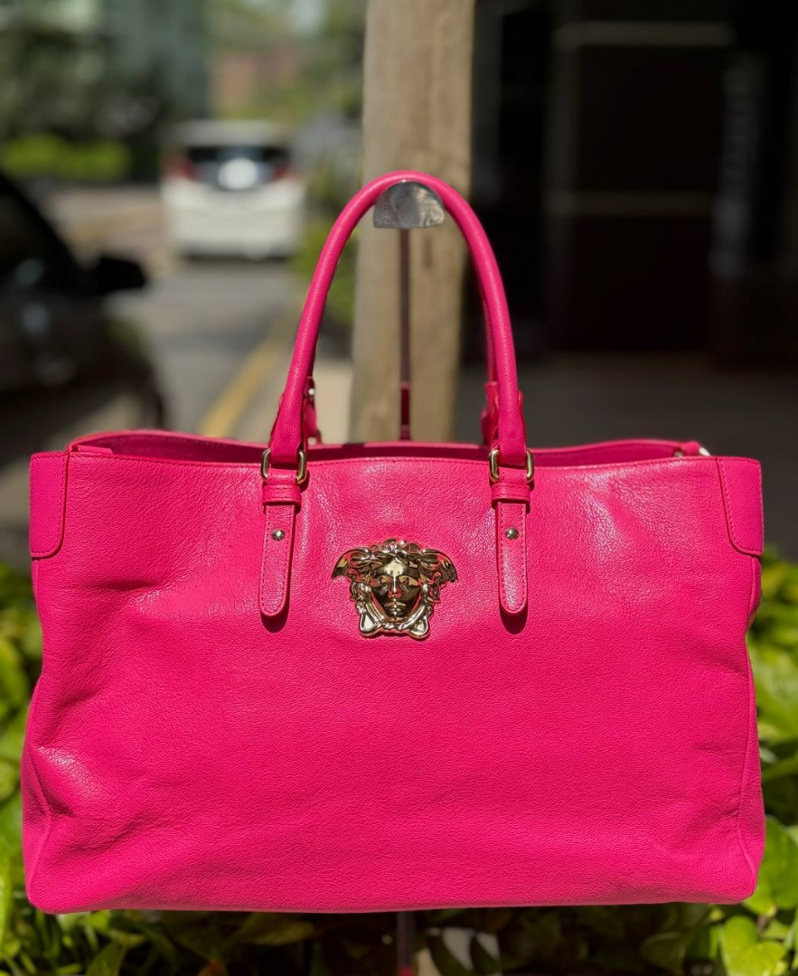 VERSACE HOT PINK HANDLE BAG