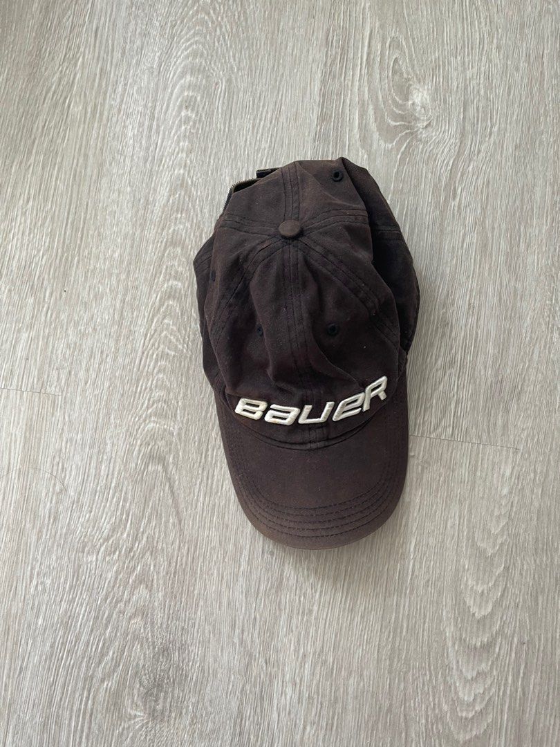 vintage dark brown bauer dad cap imported from canada (Category: Caps & Hats) located in Quezon City. Submitted by ilovemunchies (Listing ID 1292834416, Image 2). Description: -has bleach stains on the inside and a little on the logo -unisex -gcash only -dm for more pics or details!.