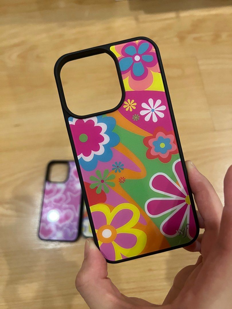 Wildflower case iPhone 13 pro (not original) (Category: Cases & Sleeves) located in Manila. Submitted by heleensym (Listing ID 1292865384, Image 3). Description: Wildflower inspired cases! Only used the mushroom case & the pink hearts and starts case ONCE :) The groovy case i haven’t used yet *Price is negotiable if you get all three!.