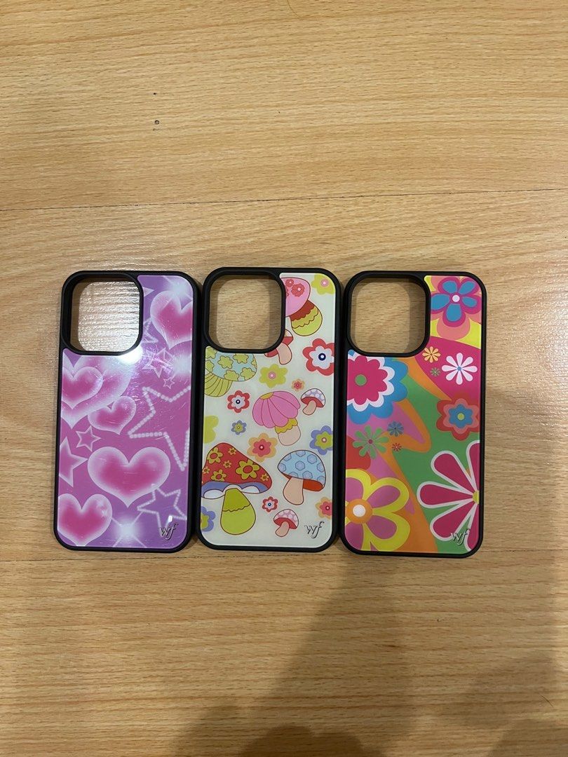 Wildflower case iPhone 13 pro (not original) (Category: Cases & Sleeves) located in Manila. Submitted by heleensym (Listing ID 1292865384, Image 1). Description: Wildflower inspired cases! Only used the mushroom case & the pink hearts and starts case ONCE :) The groovy case i haven’t used yet *Price is negotiable if you get all three!.