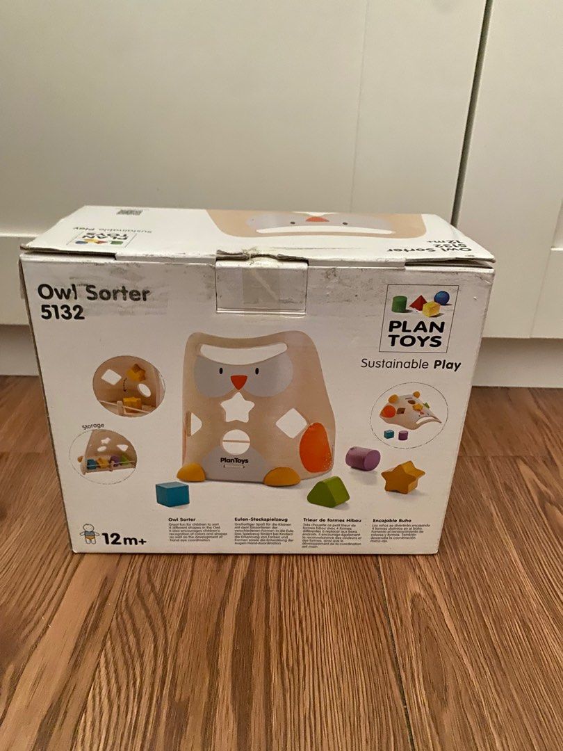 Wooden plan toys owl sorter