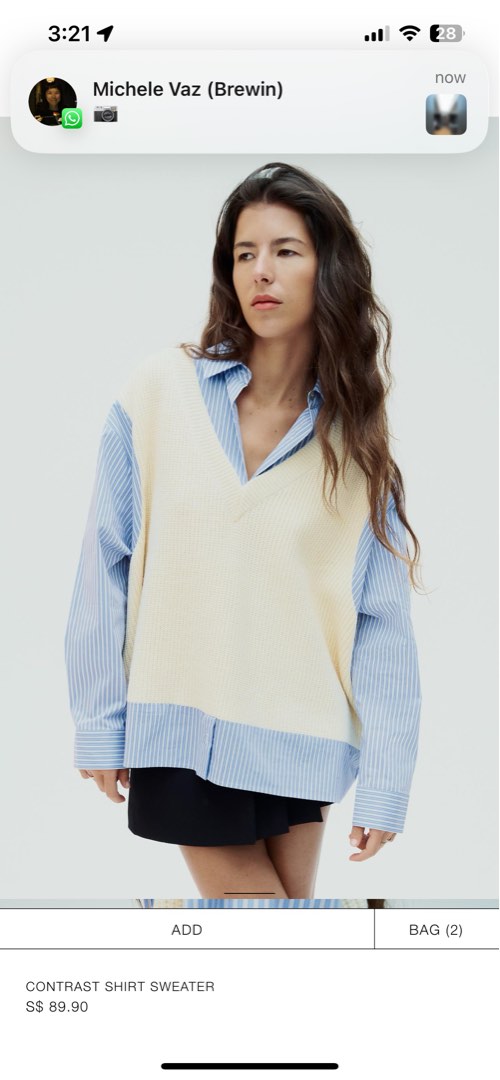 Zara sweater shirt cheap
