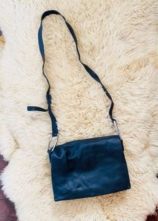 zara genuine leather sling bag