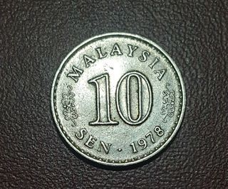 1978 Malaysia 10 Cents