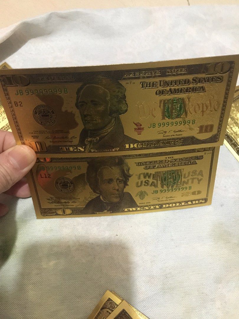 二張度金美元，售價250, 興趣及遊戲, 收藏品及紀念品, 古董收藏- Carousell