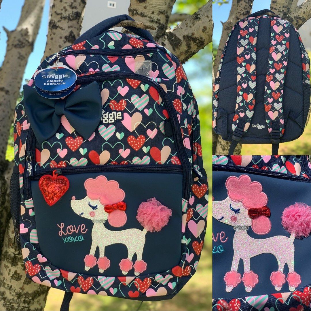 Smiggle poodle backpack new arrivals
