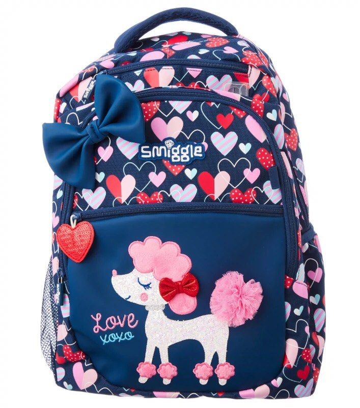 Smiggle poodle backpack top