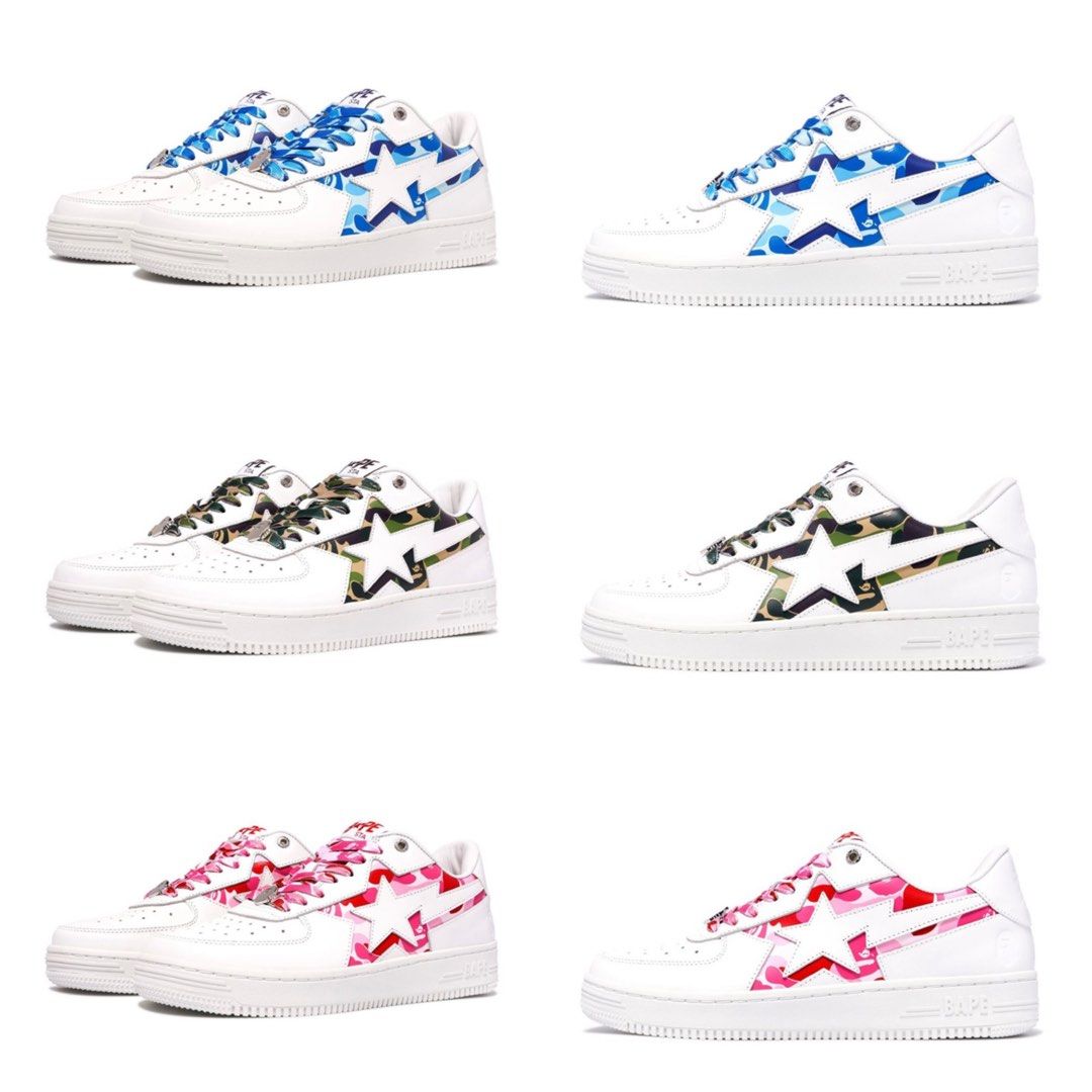 良質 BAPE STAR ICON ABC CAMO PINK 2024 - レディース