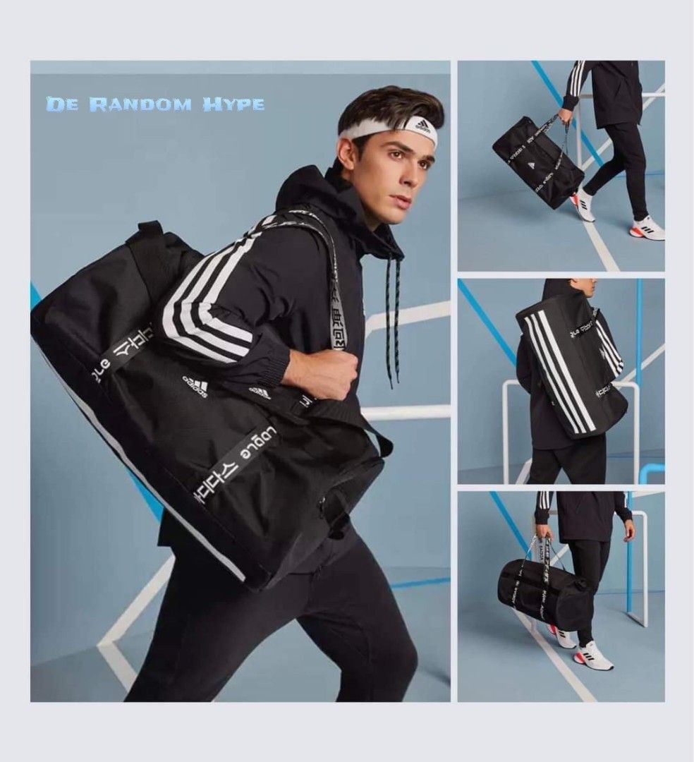 Adidas duffel bag Large authentic luggage staycation travel bag sports equipment gym accessories Yonex duffel