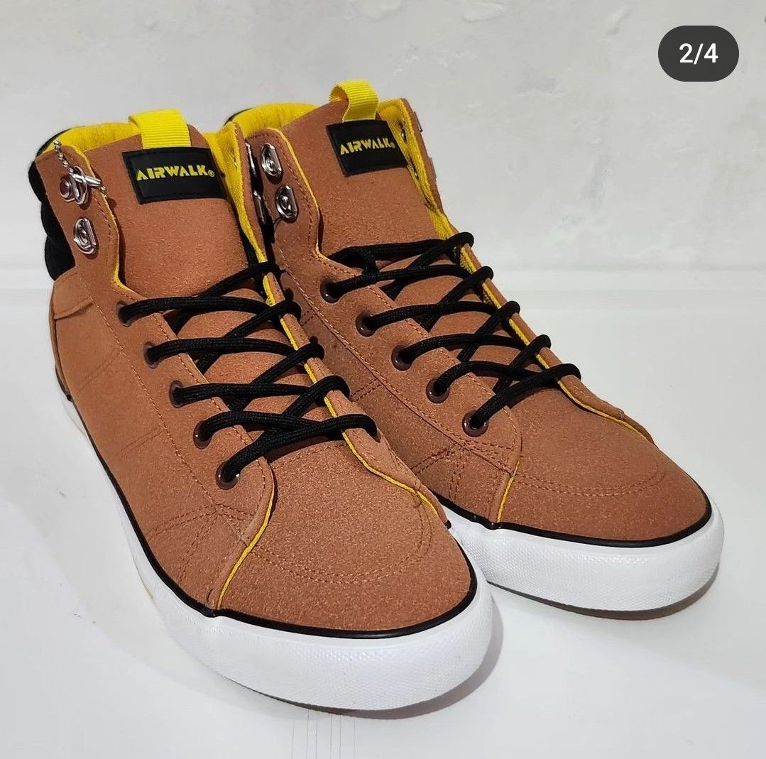 Brown Airwalk High Top Shoes Airwalk Stone BROWN Size 41