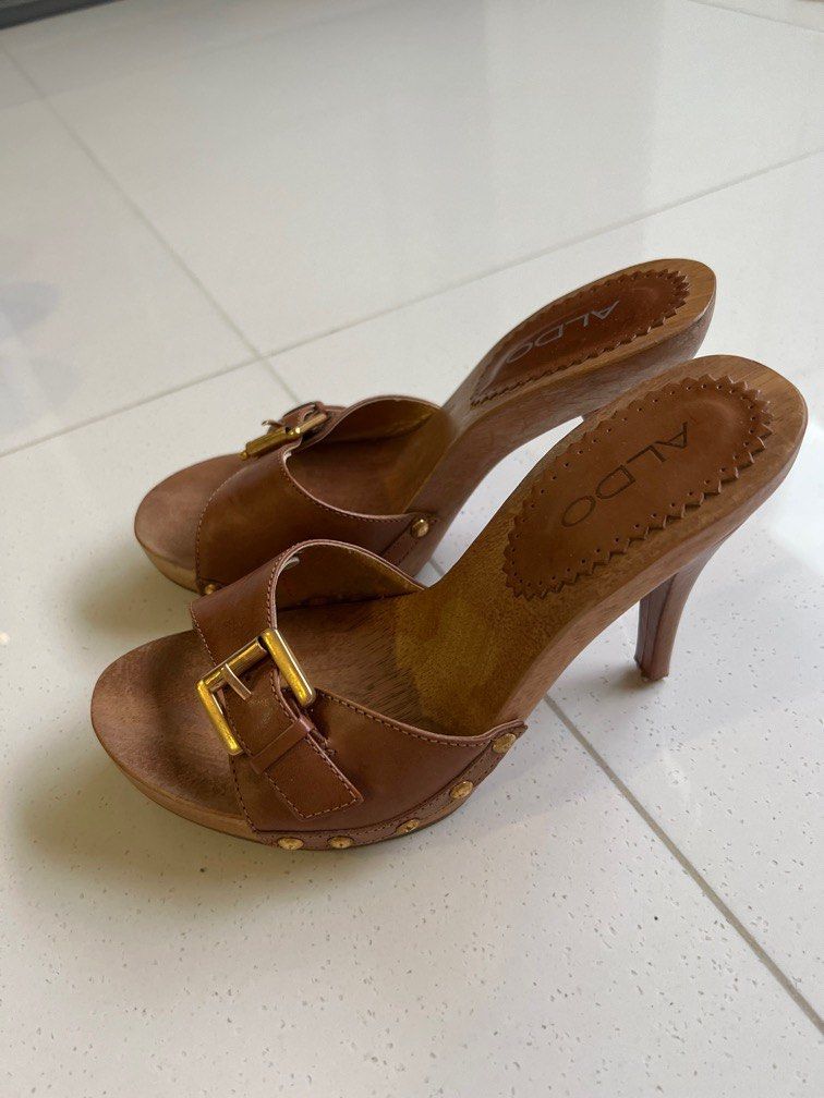 Aldo wooden heels cheap