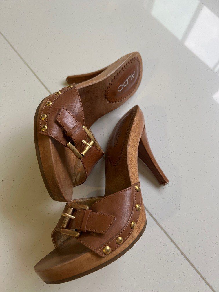 Aldo wooden heels shop