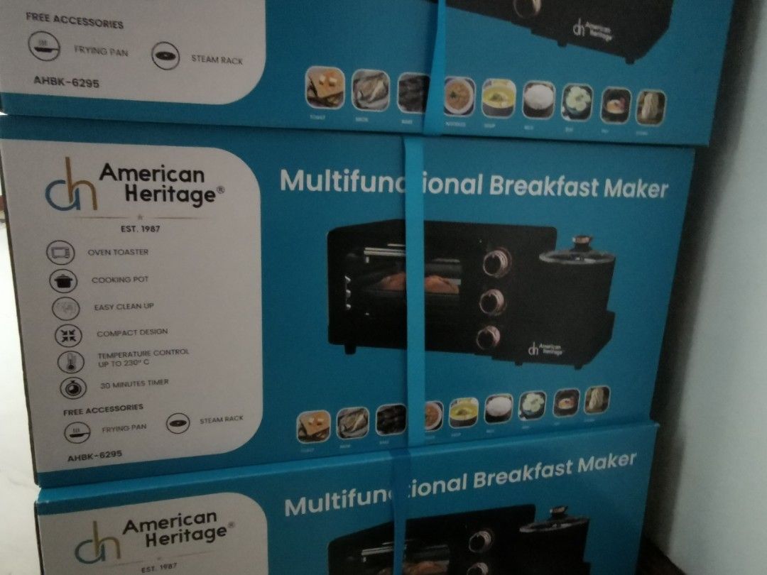 American home breakfast maker (Category: Coffee Machines & Makers) located in Makati City. Submitted by melissa12345 (Listing ID 1292984863, Image 1). Description: 👉Read me 1st 📍Brand new 💯 📍Items on hand ❌ No COD 🏦 MOP bpi/bdo/GCash 📍No return no exchange 📍Payment 1st before delivery 💰Cashless transaction at this moment..