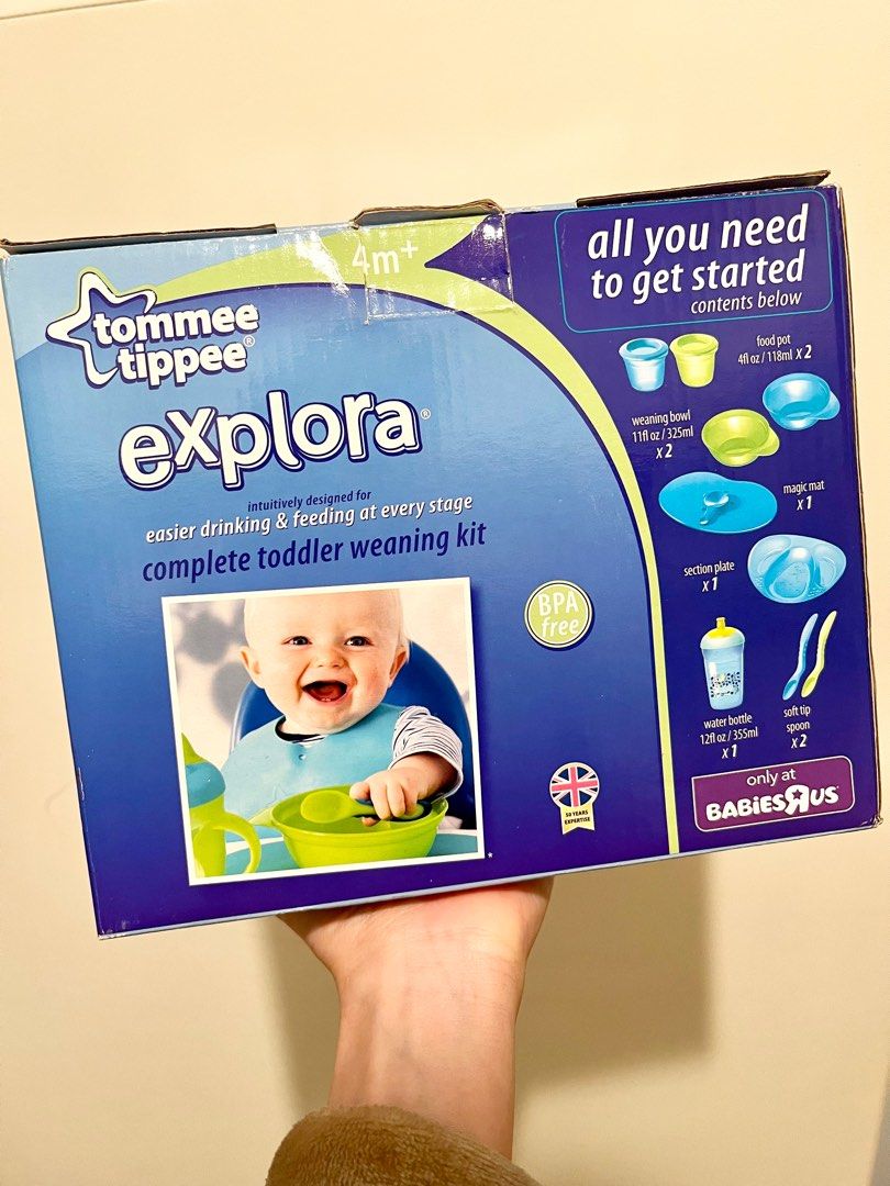 BB👶🏻 加固TW / BLW 🤍Tommee Tippee Explora 全新餐具餐匙餐盤餐碗水樽學習杯roll n go 食物圍兜,  兒童＆孕婦用品, 護理及餵哺, 護理及餵哺-