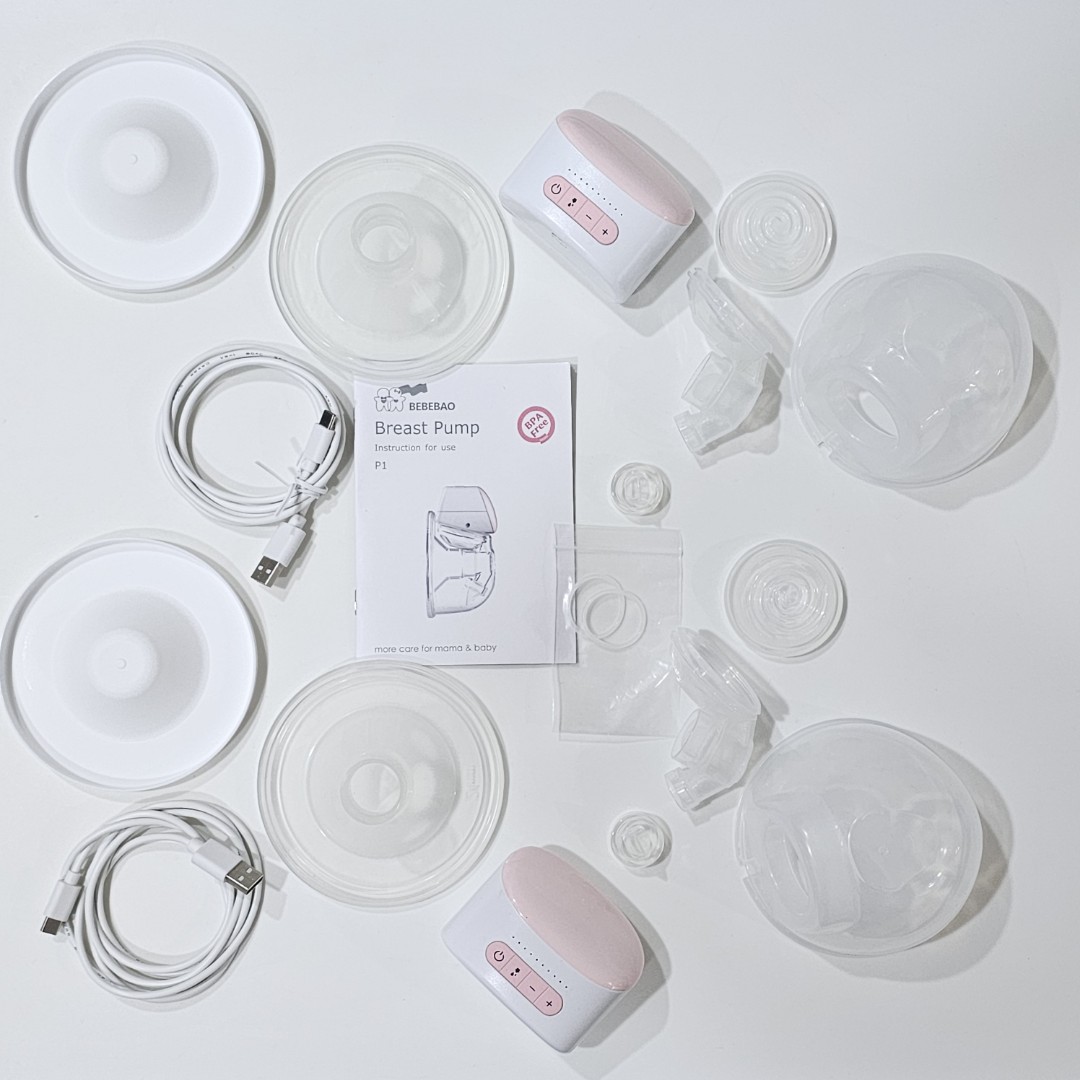 Bebebao BB-P1 Electric Wearable Breast Pump Hands Free Portable Wearable  Breast Cup 8oz/ 240ml BPA-free 3 Modes 10 Suction Level