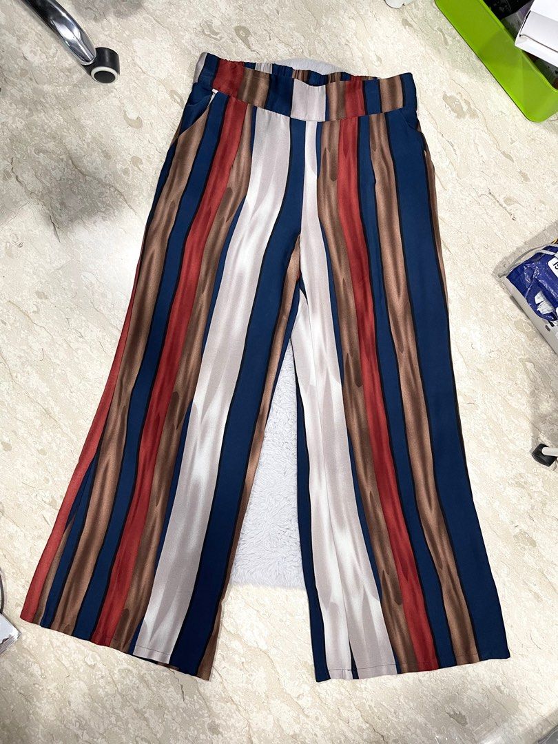 Flowy striped pants cheap
